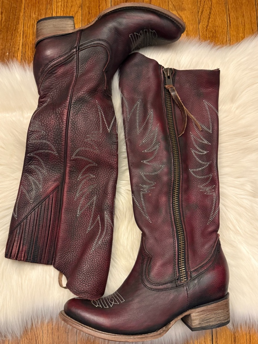 Freebird Whisper Burgundy Boots